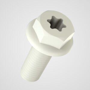 Vis tête hexagonale / 6 lobes avec embase